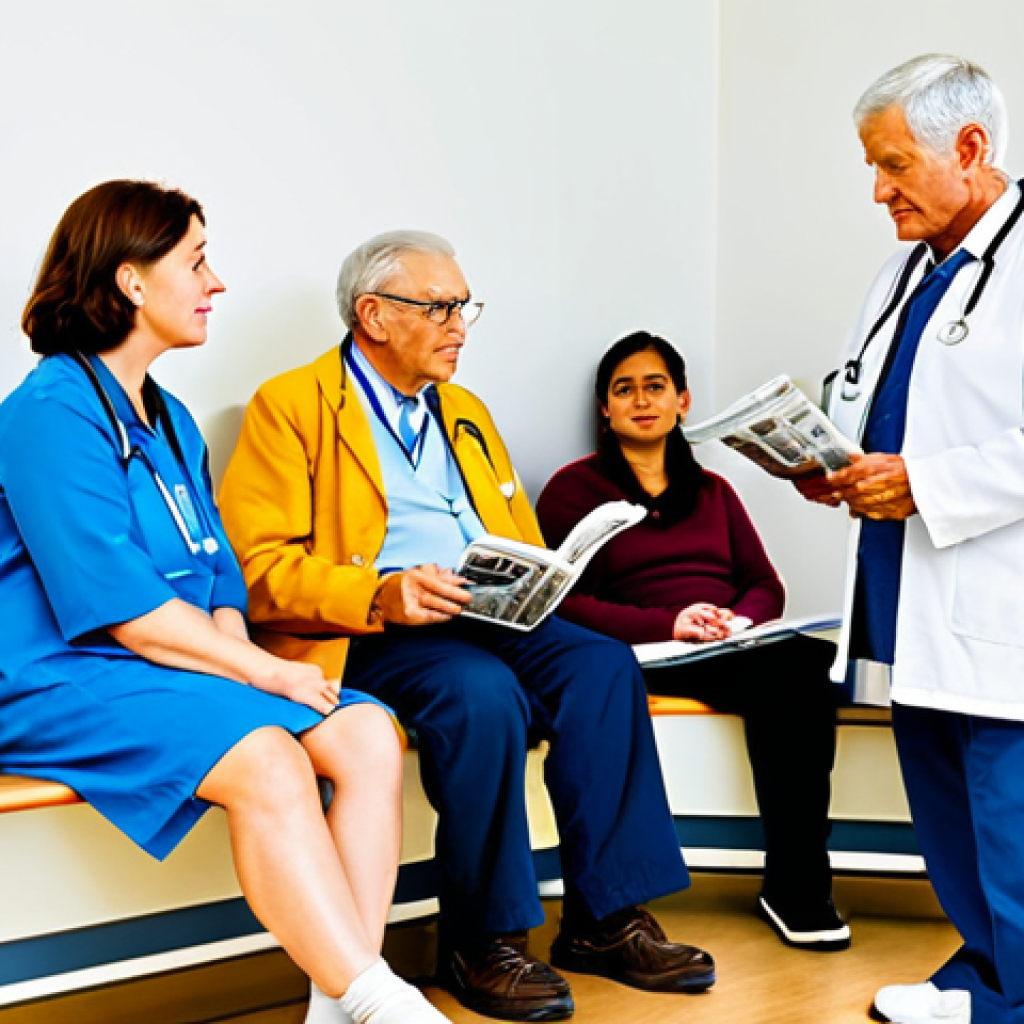 일상 관찰의 경험적 학습 방법 - Waiting Room Wisdom**

"A diverse group of people sitting in a brightly lit, modern doctor's waiting...